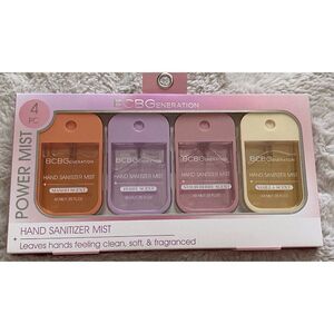 Set Of 4 BCBG Generation Scented Hand Sanitizer Power Mist 1.35 FL OZ NEW‎